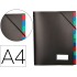 Carpeta liderpapel clasificadora polipropileno din a4 negra -portafirmas -12 departamentos