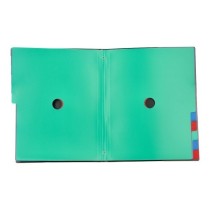 Carpeta liderpapel clasificadora polipropileno din a4 negra -portafirmas -12 departamentos
