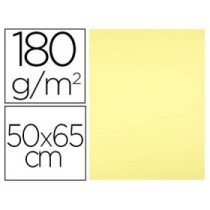 Cartulina liderpapel 50x65 cm 180 gr amarillo medio paquete de 25