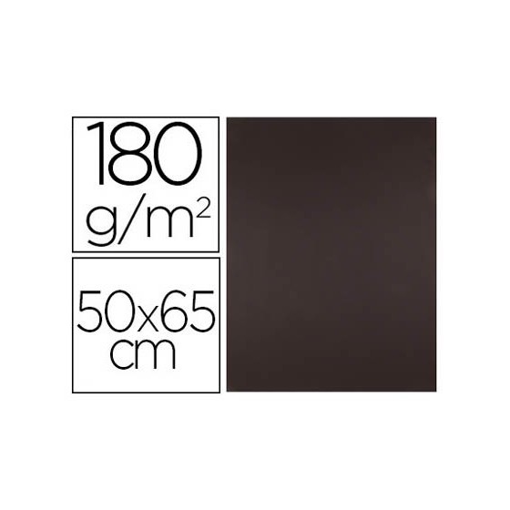 Cartulina liderpapel 50x65 cm 180 gr marron paquete de 25