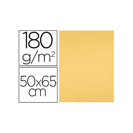 Cartulina liderpapel 50x65 cm 180 gr oro unidad