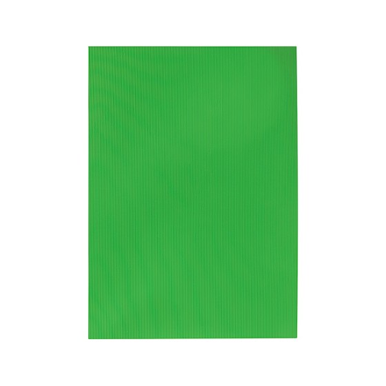 Goma eva ondulada liderpapel 50x70cm 2,2mm de espesor verde