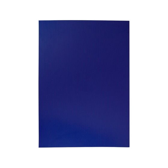 Goma eva ondulada liderpapel 50x70cm 2,2mm de espesor azul oscuro