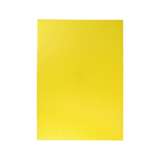 Goma eva ondulada liderpapel 50x70cm 2,2mm de espesor amarillo