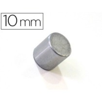Imanes extrafuertes bi-office sujecion ideal para pizarra magneticas 10 mm plateados blister de 2 imanes