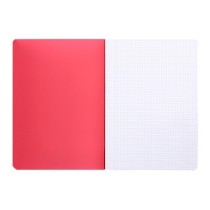 Libreta liderpapel 360 tapa de plastico a4 48 hojas 90g/m2 cuadro 4mm con margen colores surtidos