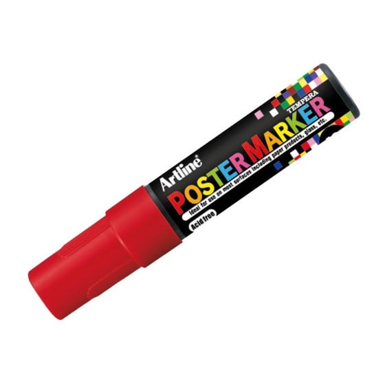 Rotulador artline poster marker epp-12 punta redonda 12 mm color rojo