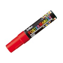 Rotulador artline poster marker epp-6-roj punta redonda 6 mm color rojo