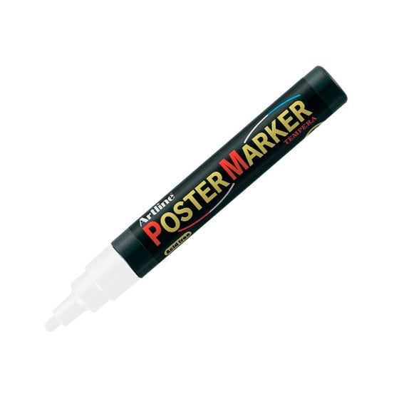 Rotulador artline poster marker epp-4-bla punta redonda 2 mm color blanco