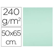 Cartulina liderpapel 50x65 cm 240g/m2 verde paquete de 25 unidades