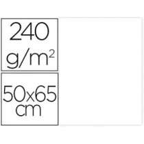 Cartulina liderpapel 50x65 cm 240g/m2 blanco paquete de 25 unidades