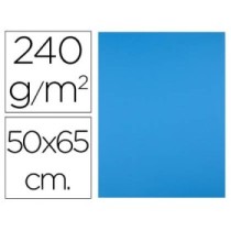 Cartulina liderpapel 50x65 cm 240g/m2 azul turquesa paquete de 25 unidades