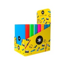 Carpeta liderpapel antartik a4 forrada 4 anillas 25 mm redondas colores surtidos
