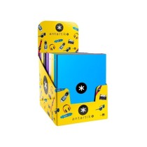 Carpeta liderpapel antartik a4 forrada 4 anillas 25 mm redondas colores surtidos