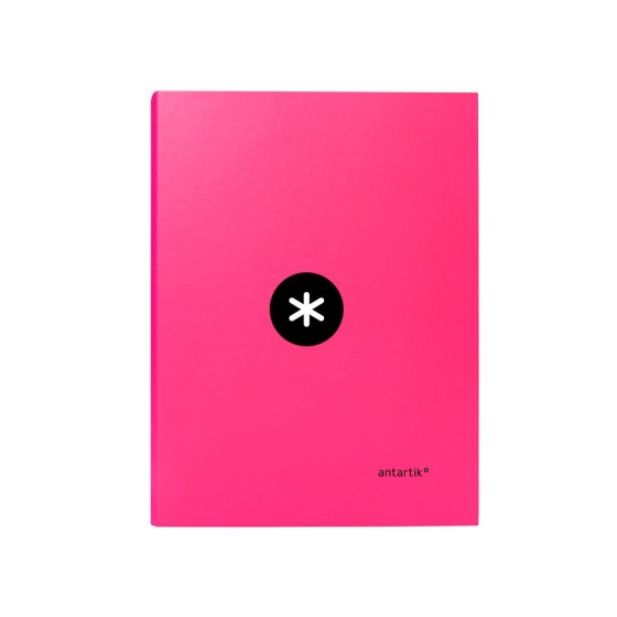 Carpeta liderpapel antartik a4 forrada 4 anillas 25 mm redondas color rosa
