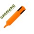 Rotulador greening fluorescente punta biselada naranja