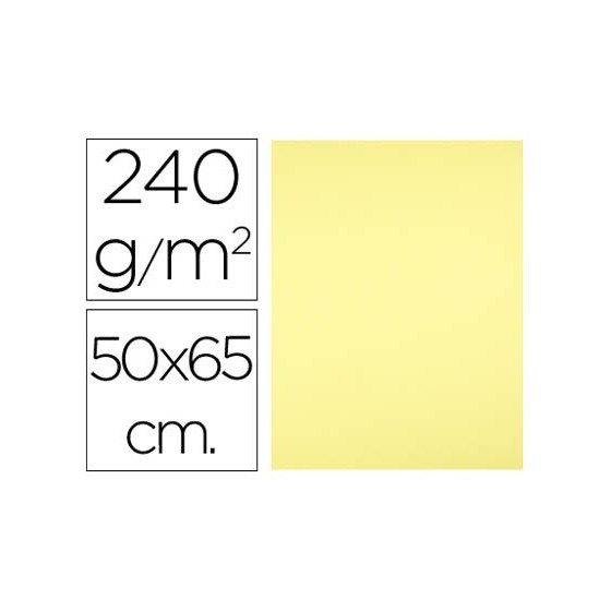 Cartulina liderpapel 50x65 cm 240 g/m2 amarillo medio