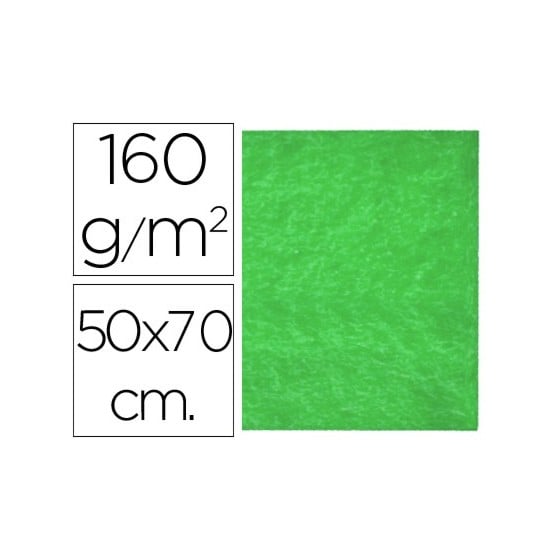 Fieltro liderpapel 50x70cm verde 160g/m2