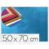 Goma eva con purpurina liderpapel 50x70cm 60g/m2 espesor 2mm azul claro