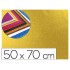 Goma eva con purpurina liderpapel 50x70cm 60g/m2 espesor 2mm oro