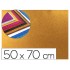 Goma eva con purpurina liderpapel 50x70cm 60g/m2 espesor 2mm naranja
