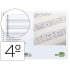 Bloc musica liderpapel combi pentagrama cuadriculado 2,5mm cuarto 20 hojas 100g/m2