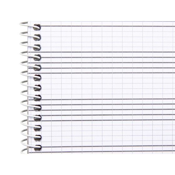 Bloc musica liderpapel combi pentagrama cuadriculado 2,5mm cuarto 20 hojas 100g/m2
