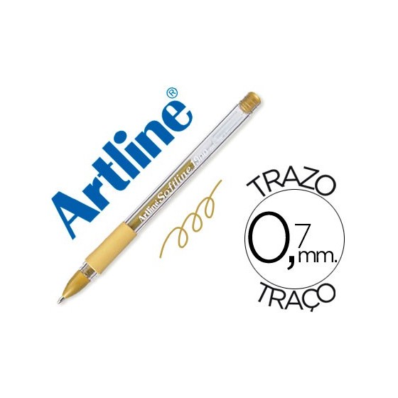 Boligrafo artline 1900 softline tinta aceite metalico oro