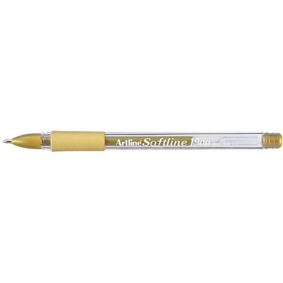 Boligrafo artline 1900 softline tinta aceite metalico oro