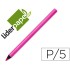 Lapices fluorescente liderpapel jumbo neon rosa