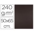 Cartulina liderpapel 50x65 cm marron oscuro 240g unidad