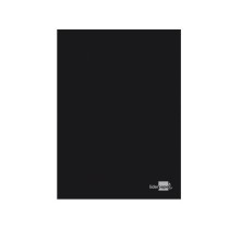 Libreta liderpapel tapa negra a5 80 hojas 60g/m2 horizontal con doble margen