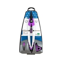 Compas liderpapel one con bigotera adaptador universal yminas colores surtidos