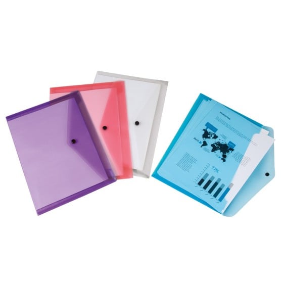 Carpeta liderpapel dossier broche polipropileno din a4 pack de 4 colores surtidos