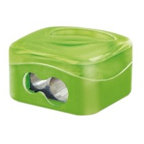 Sacapuntas m+r metalico 2 usos con deposito colores surtidos