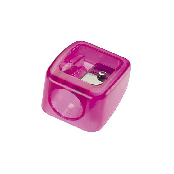 Sacapuntas m+r plastico para ceras gruesas de 17mm 1 uso colores surtidos
