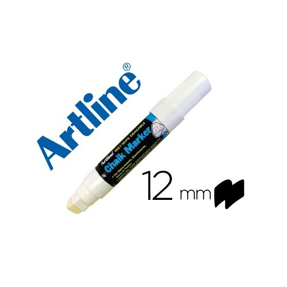 Rotulador artline pizarra verde negra epw-12 mm color blanco