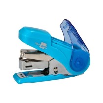 Grapadora liderpapel micro con regalo de funda y caja de 1000 grapas nº10 capacidad 12 hojas colores surtidos