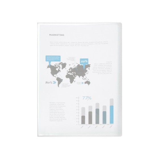 Carpeta liderpapel escaparate 47484 10 fundas polipropileno traslucida din a4 transparente
