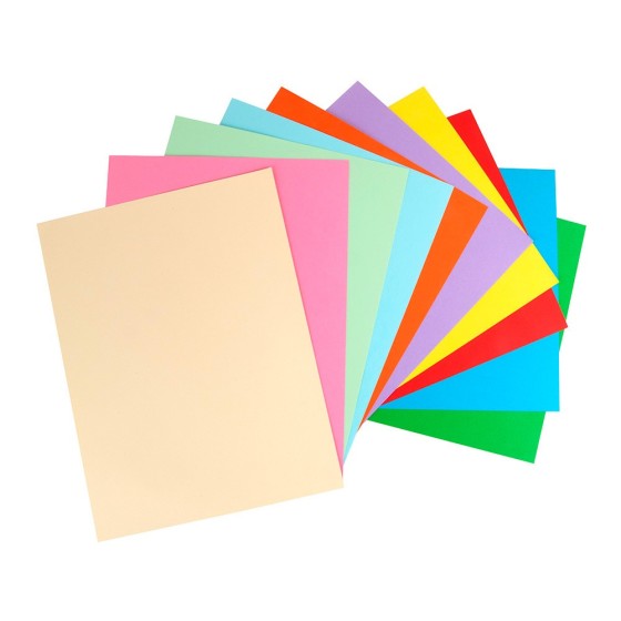Bloc trabajos manuales liderpa pel cartulina 297x420mm 10 hojas colores surtidos