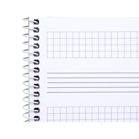 Bloc musica liderpapel combi pentagrama 3mm mas cuadricula de 4mm para anotaciones cuarto20 hojas 100g/m2