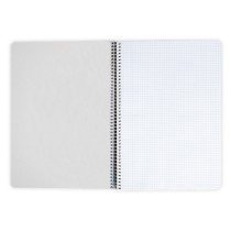 Cuaderno espiral liderpapel cuarto tapa dura 80h 60 gr cuadro 4mm con margen colores surtidos