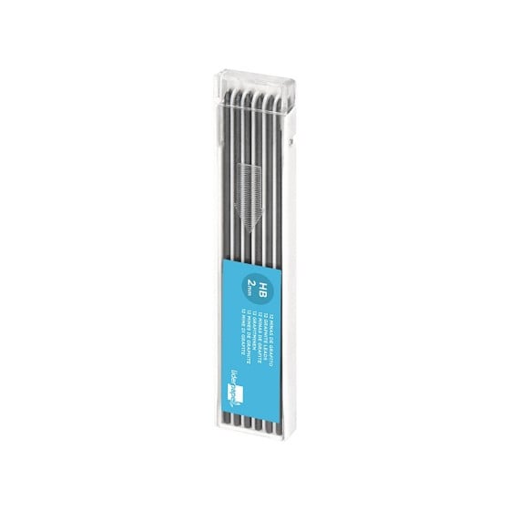 Minas liderpapel grafito de 2 mm estuche de 12 minas