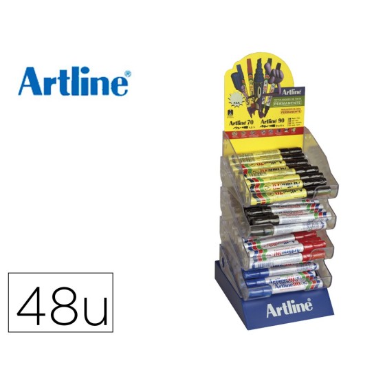 Rotulador artline -expositor de 48 unidades gamas ek-70-ek-90 surtidos