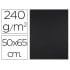 Cartulina liderpapel 50x65 cm 240g/m2 negro