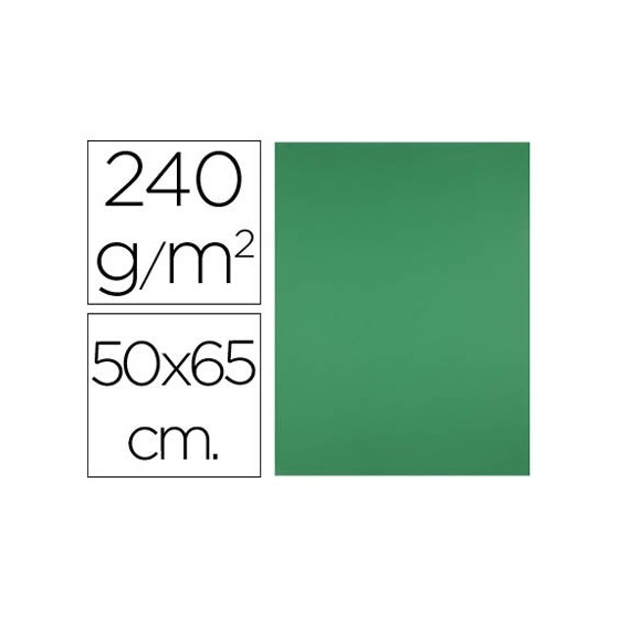 Cartulina liderpapel 50x65 cm 240g/m2 verde navidad