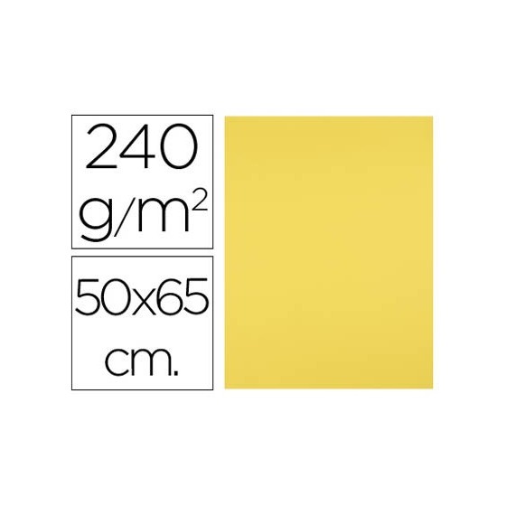 Cartulina liderpapel 50x65 cm 240g/m2 amarillo limon