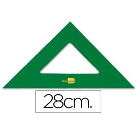 Escuadra liderpapel 28 cm acrilico verde