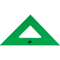 Escuadra liderpapel 28 cm acrilico verde