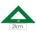 Escuadra liderpapel 21 cm acrilico verde